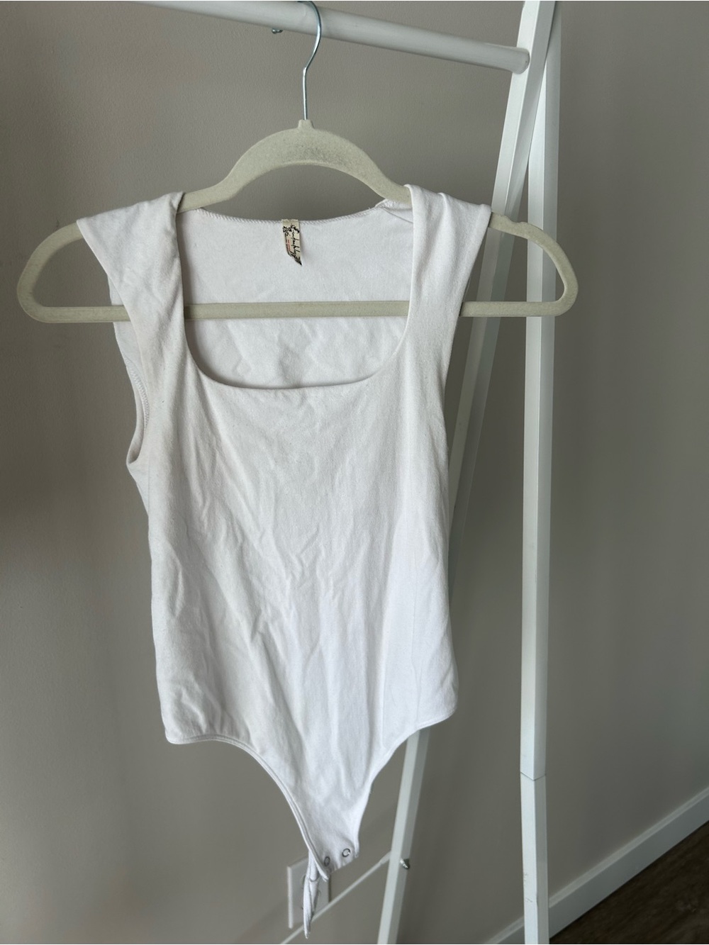 White Sleeveless Bodysuit